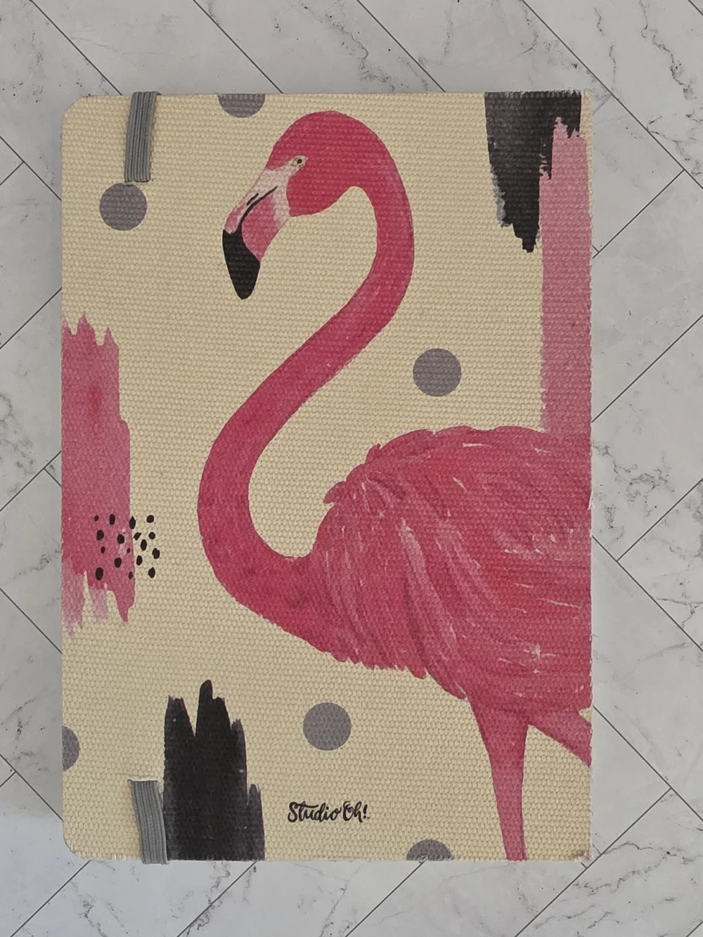 Studio Oh! Decpnstructed Pink Flamingo Hardcover Journal